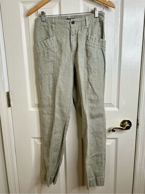 Nicole Miller Light Sage Chinos